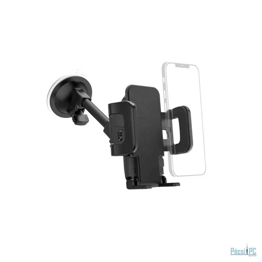 Hama Compact Cell Phone car mount with suction cup, 360° Swivel universal Black
