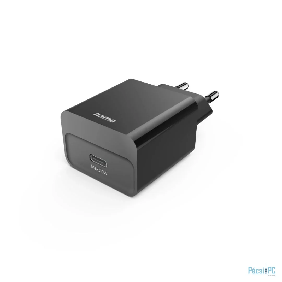 Hama Fast Charger USB-C PD 20W Black