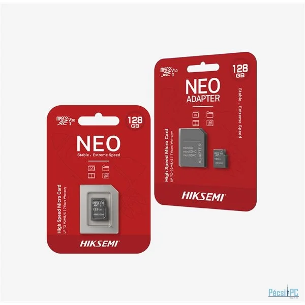 HikSEMI 8GB microSDHC Neo Class 10 UHS-I + adapterrel