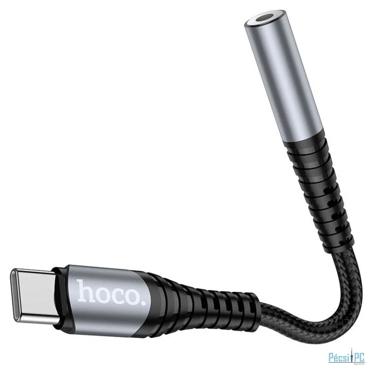 Hoco LS33 USB-C - 3,5mm jack Audio adapter Black
