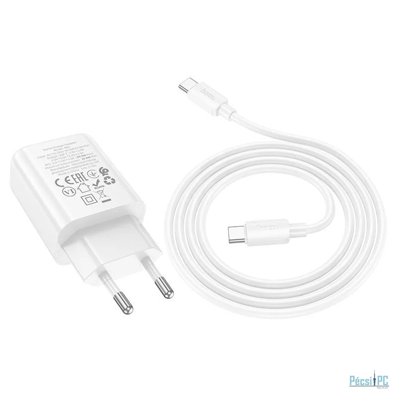 Hoco N62 Gentle Charger with Type-C Cable White