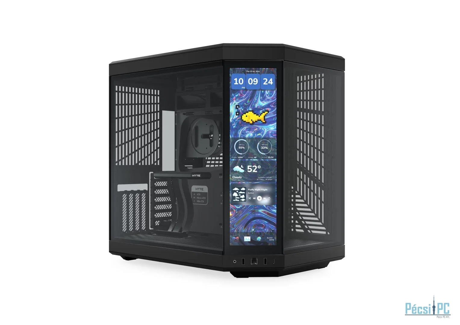 HYTE Y70 Touch Infinite Tempered Glass Black