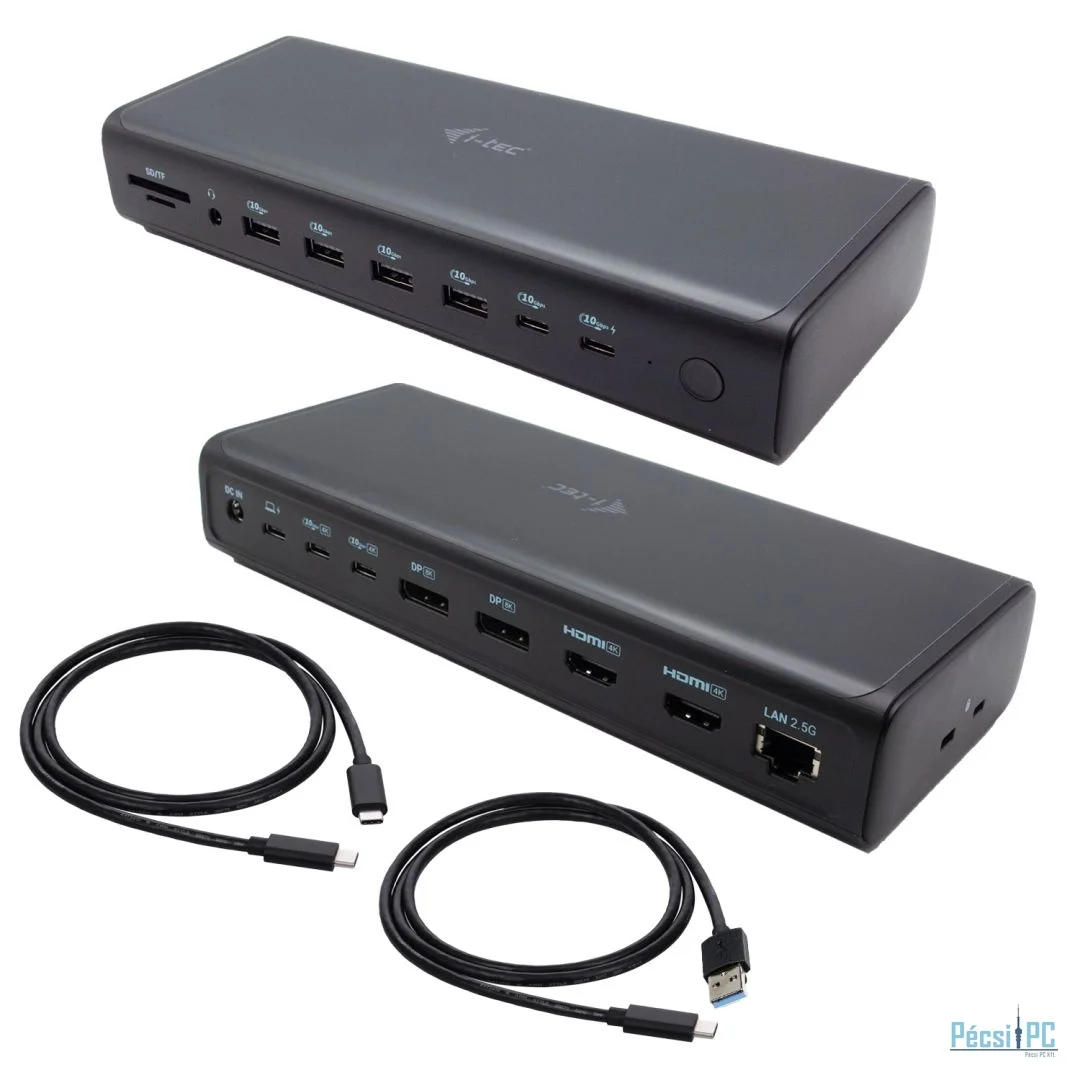 I-TEC Universal 6x 4K/60Hz Display Docking Station + Power Delivery 140W