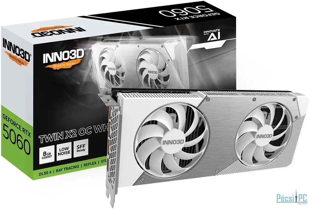 Inno3D GeForce RTX5060 8GB DDR7 Twin X2 OC White