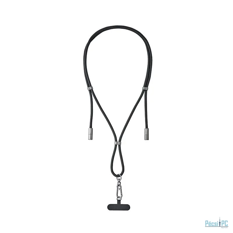 Intenso Cell Phone Charging Lanyard Cable 1,65m Black