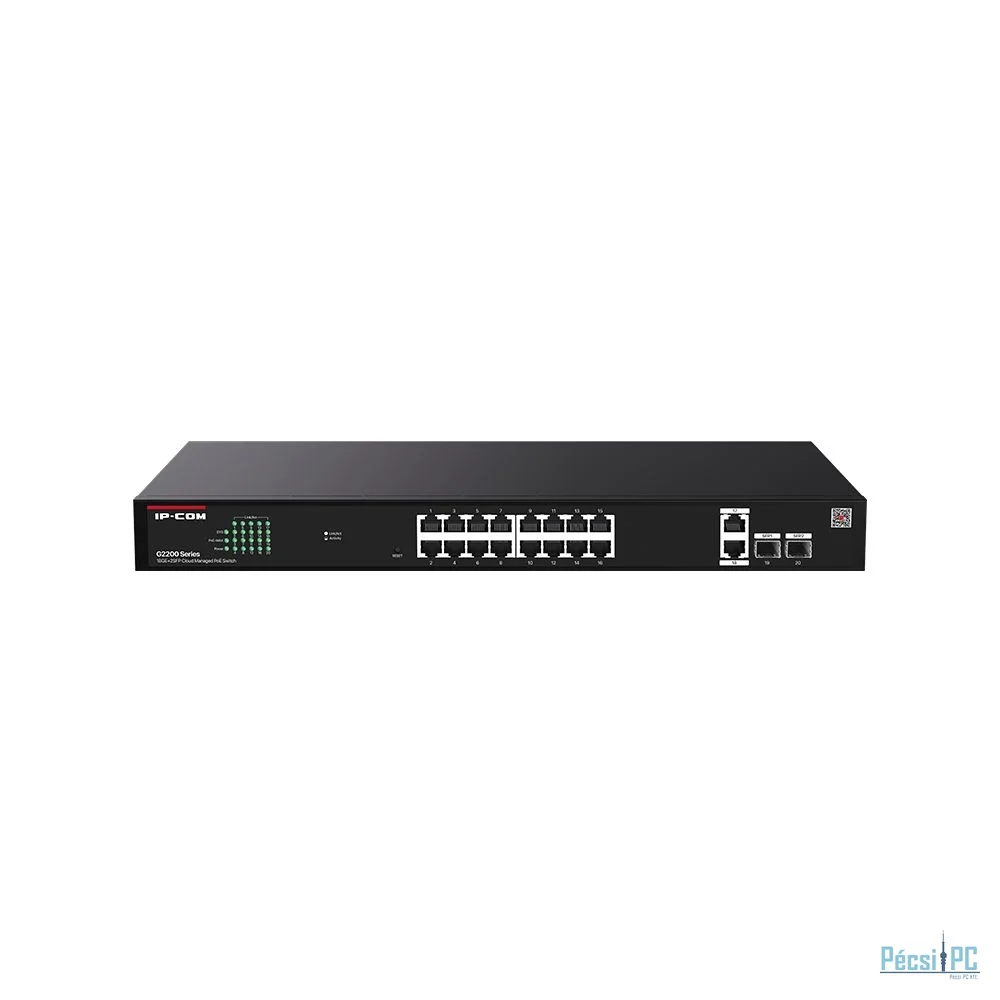 IP-COM G2220P-16-250W 18GE+2SFP Cloud Managed PoE Switch