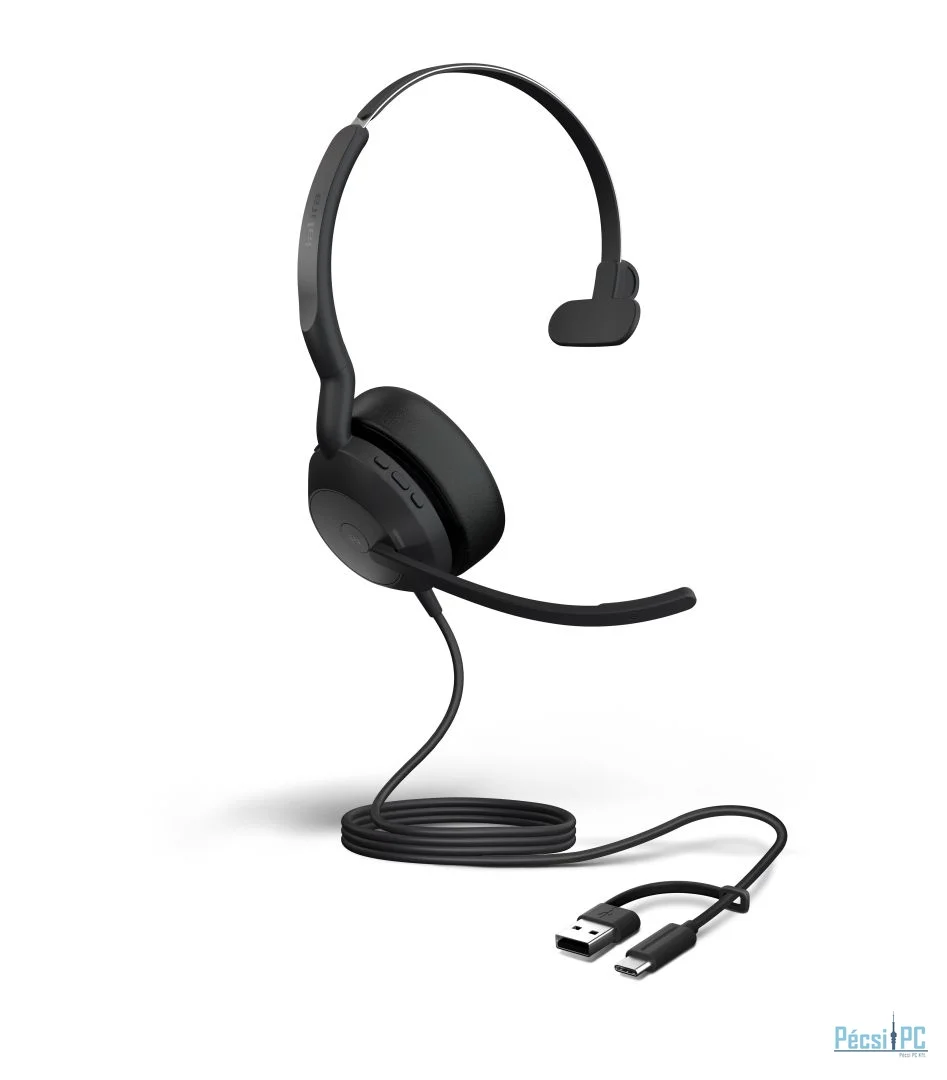 Jabra Evolve2 50 USB-C/A MS Mono Headset Black