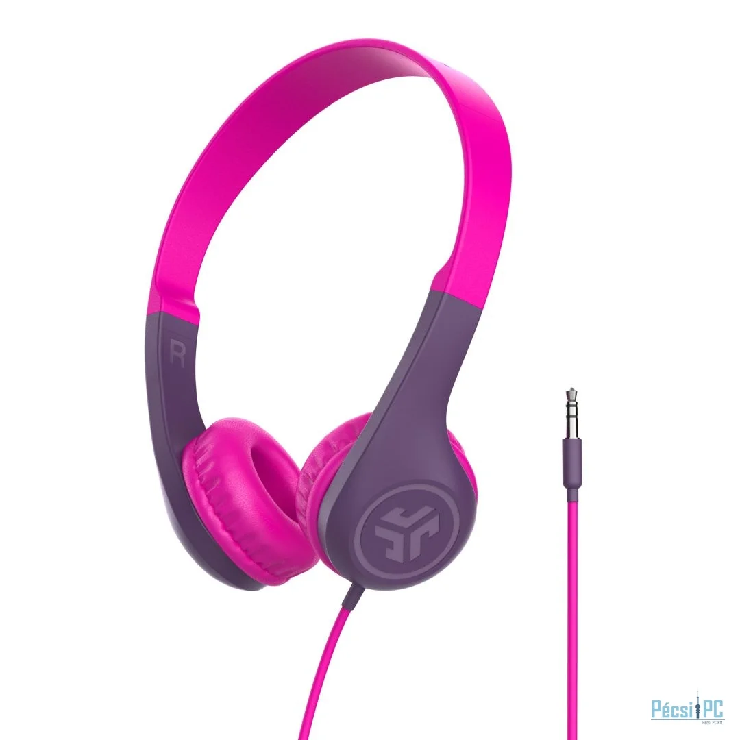 JLab JBuddies Pop Wired Kids Headphones Pink