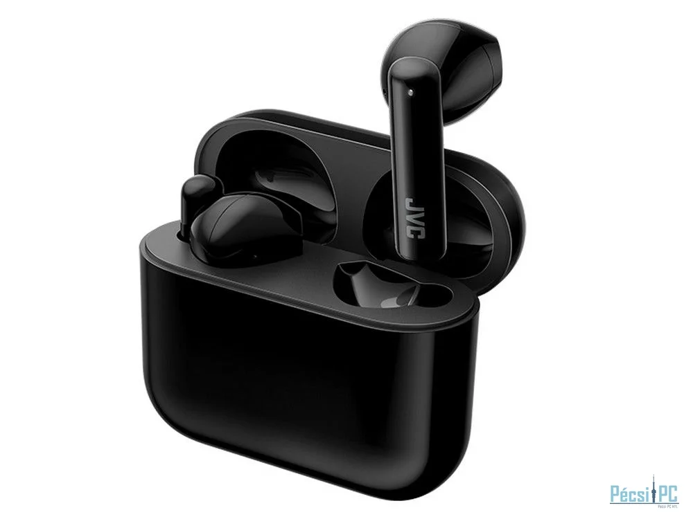 JVC HA-A4T Wireless earbuds with comfortable sound and long-lasting playtime Black