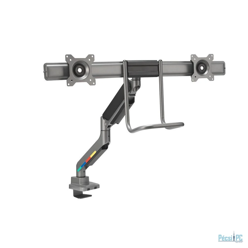 Kensington SmartFit Dual Monitor Arm with Crossbar and Handle