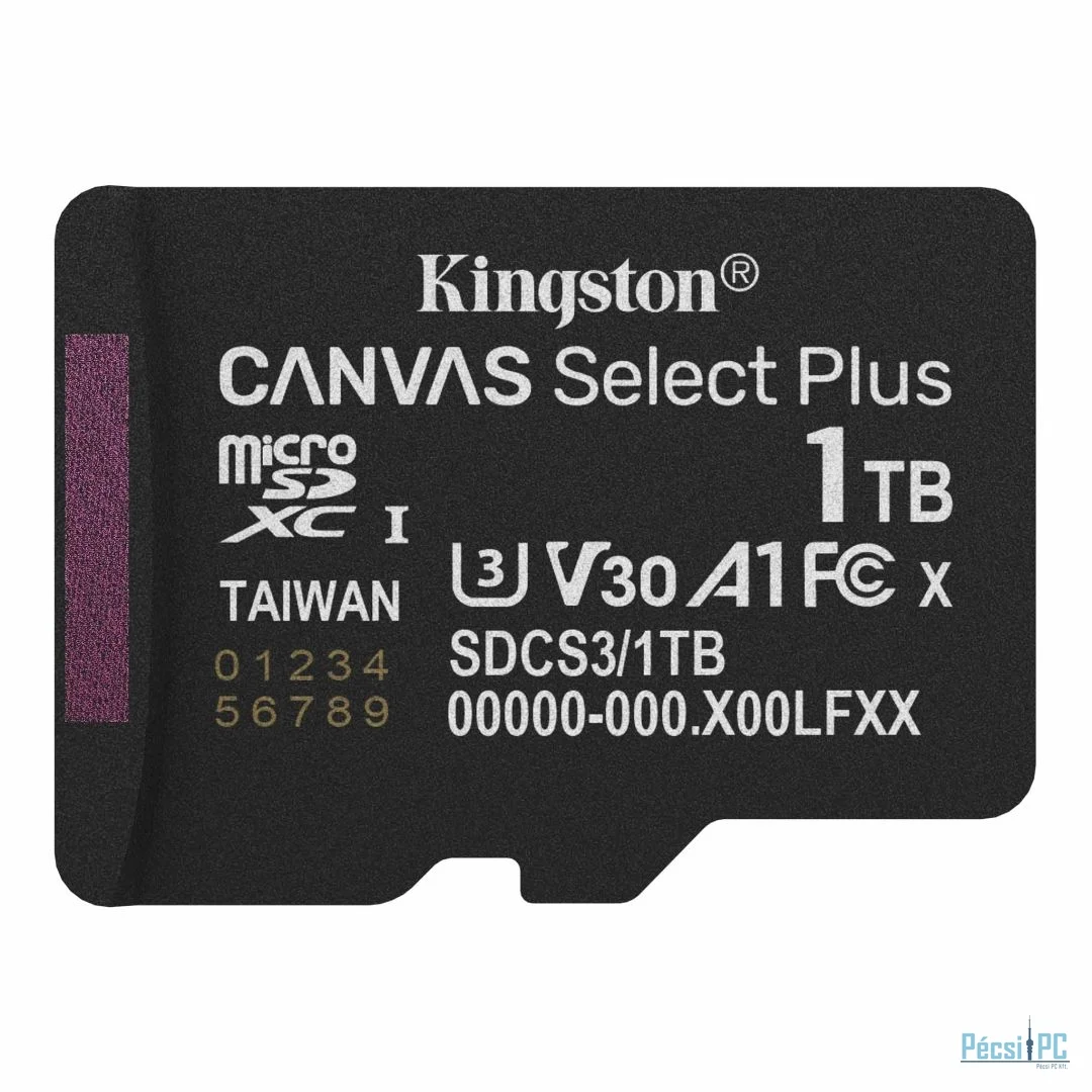 Kingston 1TB microSDXC Canvas Select Plus Gen3 Class 10 UHS-1 A1 V10