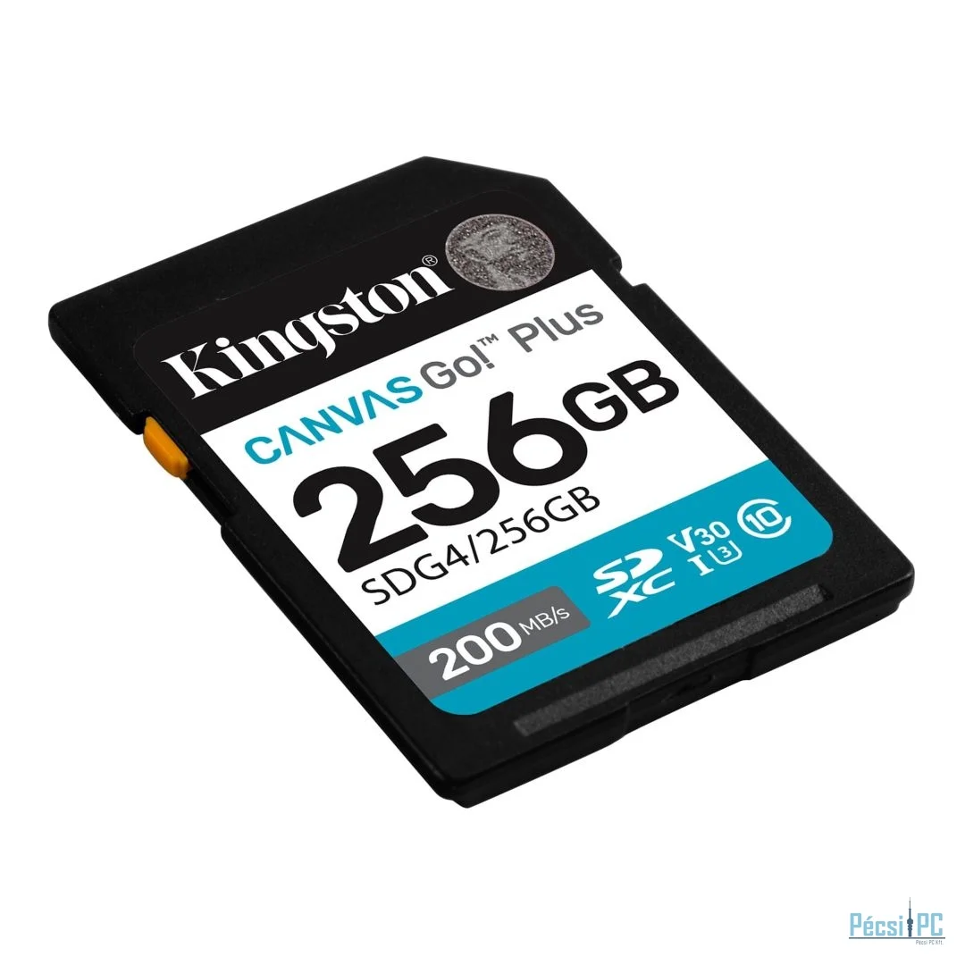 Kingston 256GB Canvas Go Plus Gen4 Class 10 UHS-I U3 V30