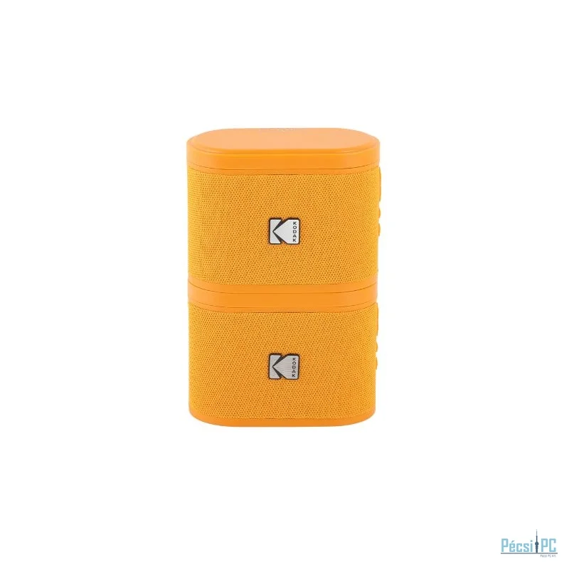Kodak BRIXBL2 Soundbrix Mini Bluetooth Coloured Portable Two Speakers Orange