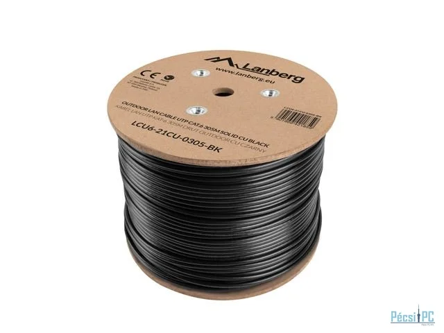 Lanberg CAT.6a U/UTP Patch Cable 305m Black