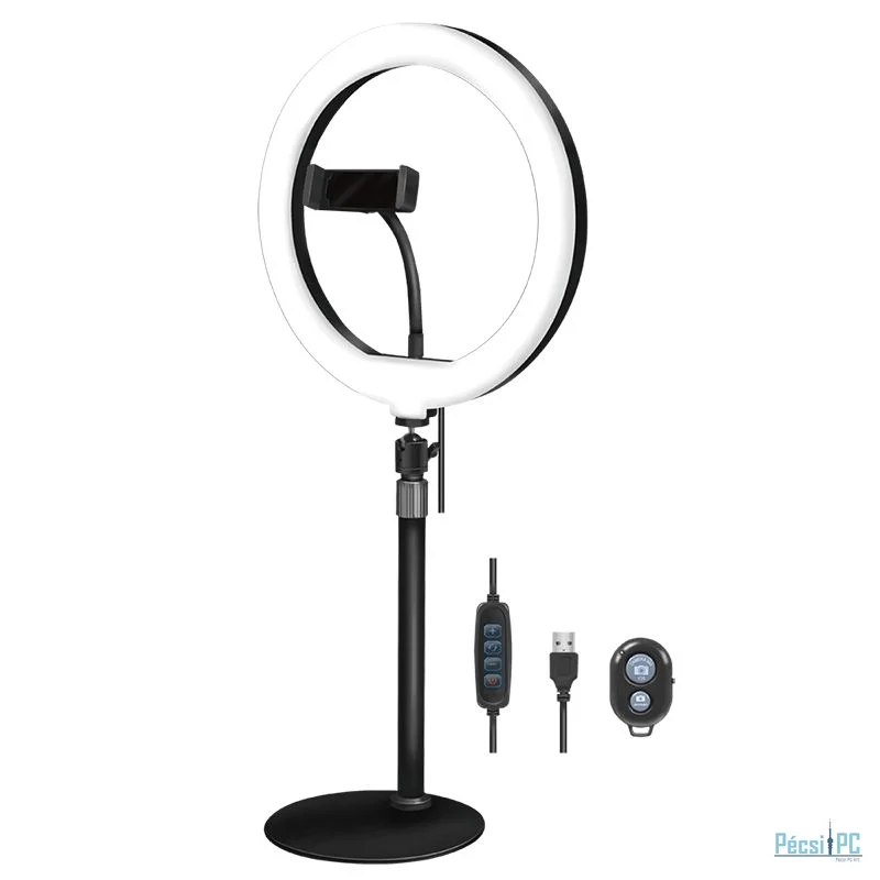 Logilink 25cm LED Ring Light with Lighting Controls and  Remote Control