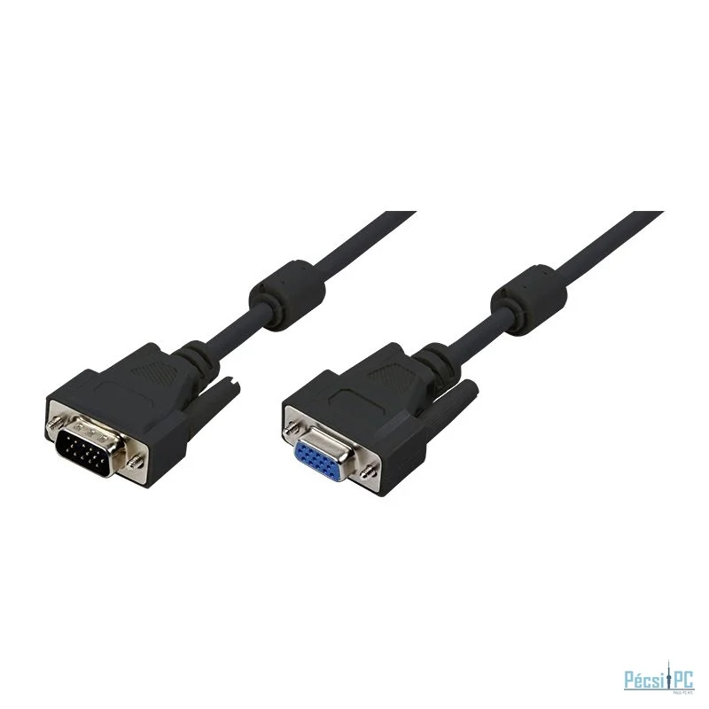 Logilink HD15/M to HD15/F VGA cable 5m Black