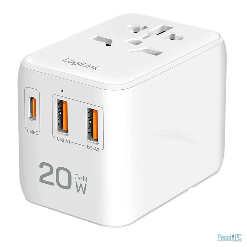 Logilink PA0356 Universal travelling power supply White