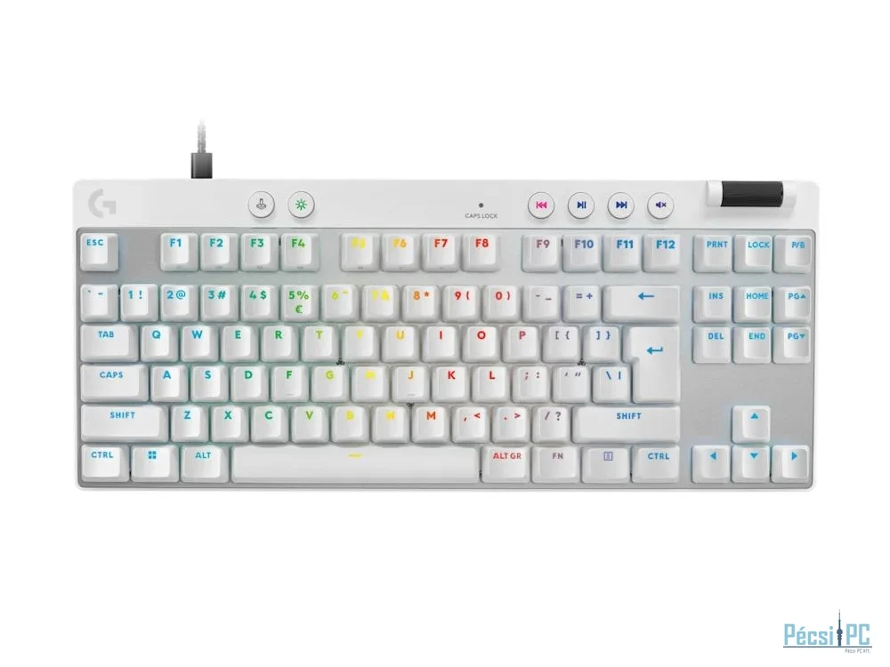Logitech G Pro X TKL Rapid Gaming Keyboard White US