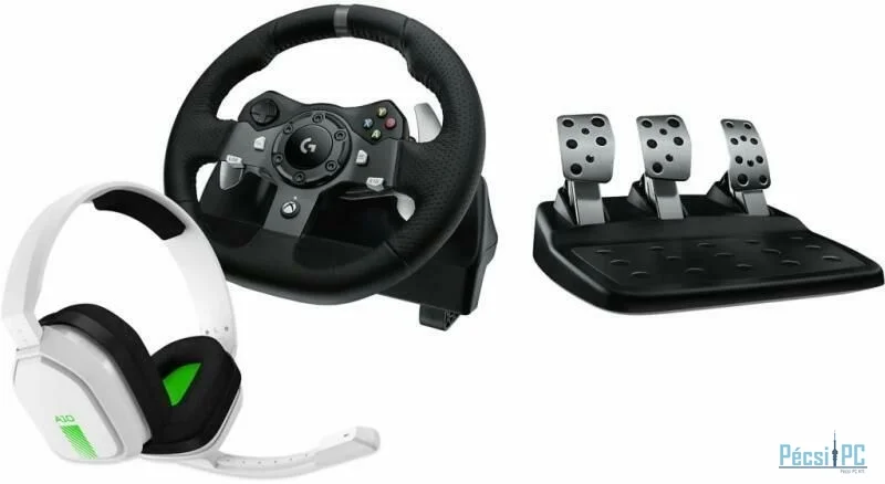 Logitech G920 Driving Force USB Kormány Black +  Astro A10 Headset White