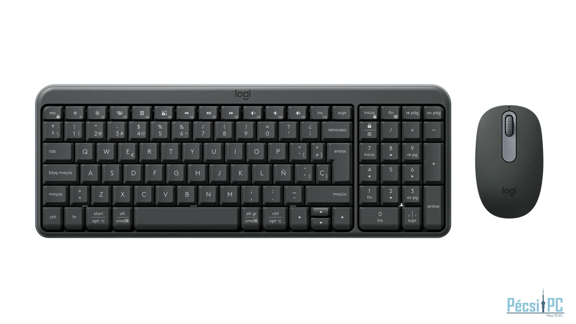 Logitech MK250 Compact Bluetooth Combo Graphite Grey HU