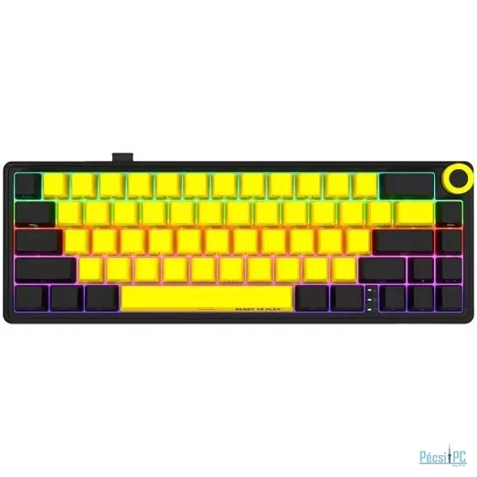 LORGAR KBP70MW Wireless Mechanical Gaming Keyboard Black/Yellow US