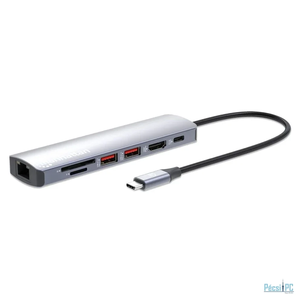 Manhattan USB-C PD 7-in-1 4K Docking Station / Multiport Hub