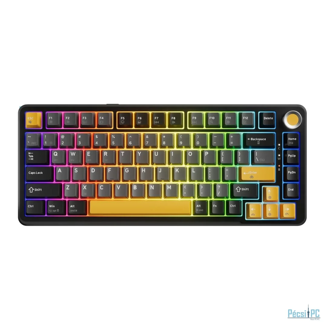 Marvo TITAN 75 Gaming Wireless Keyboard Black/Yellow HU