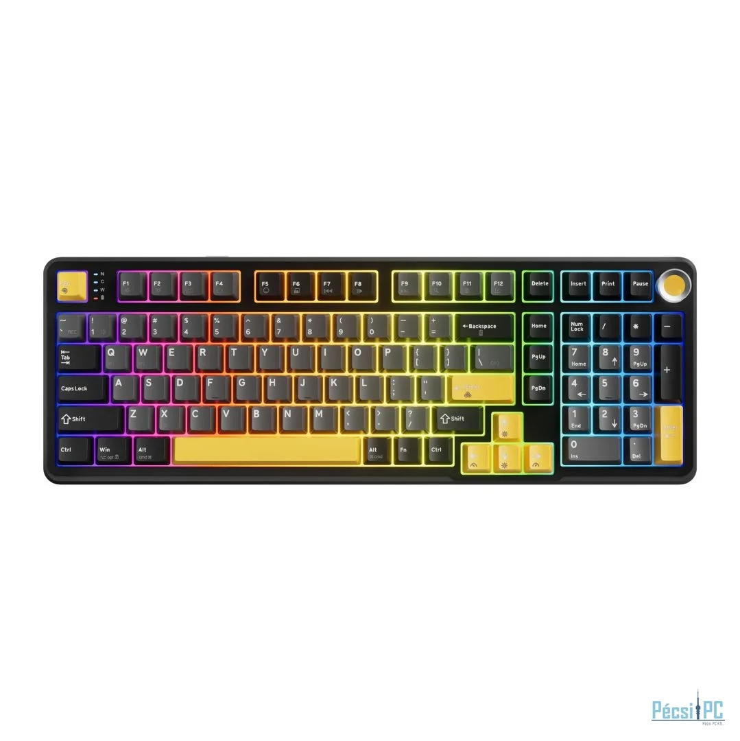 Marvo TITAN 98 Gaming Wireless Keyboard Black/Yellow US