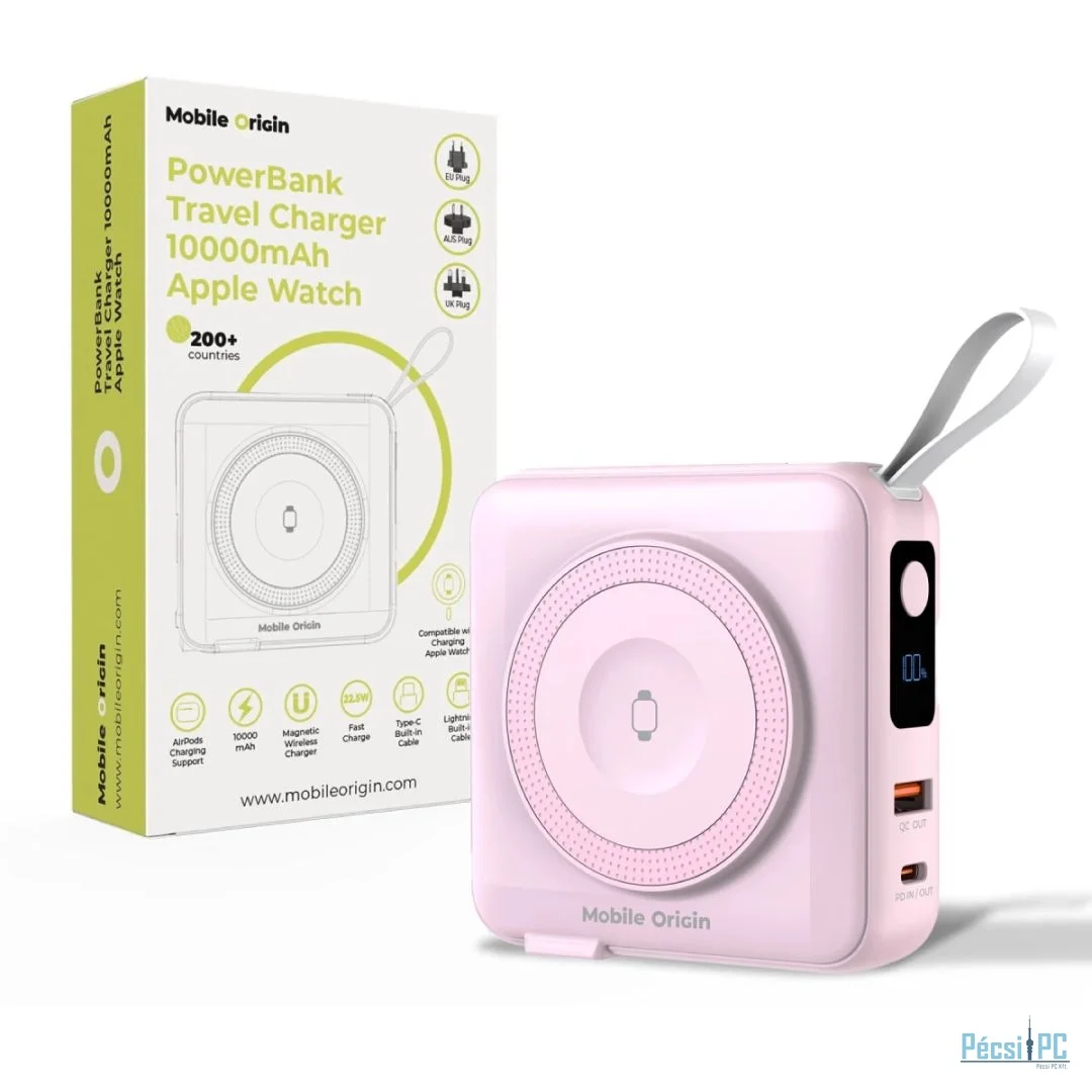 Mobile Origin 10000mAh PowerBank Pink