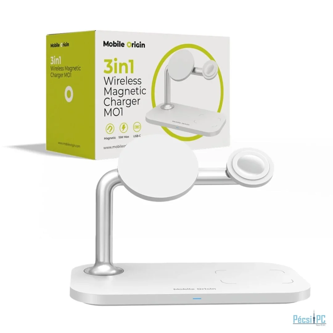 Mobile Origin 3 in 1 Wireless charger White