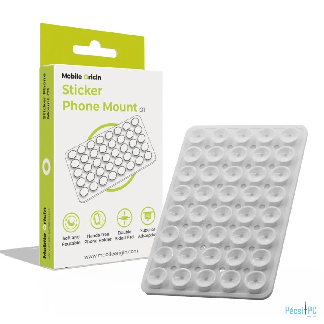 Mobile Origin Sticker Phone Mount O1 Clear White