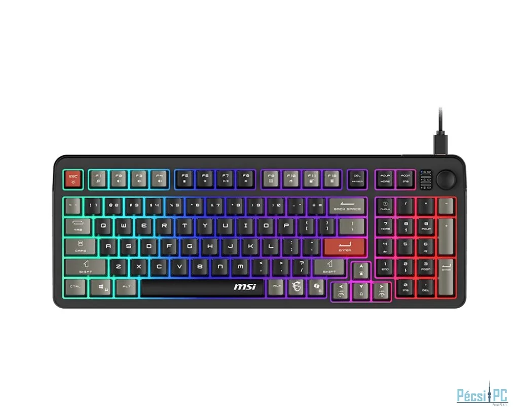 Msi FORGE GK110 Gaming Keyboard Black HU