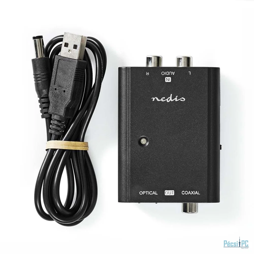Nedis Analóg digitális audio konverter Black