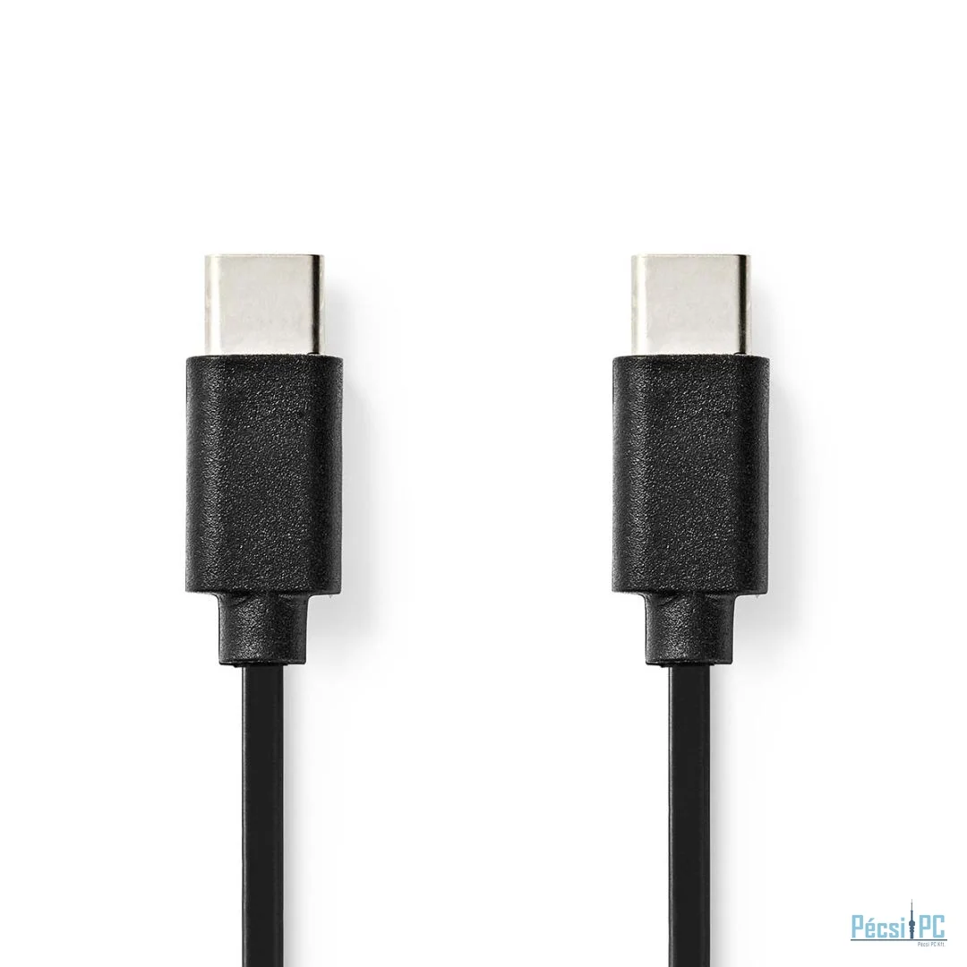 Nedis USB-C to USB-C USB Cable 1m Black