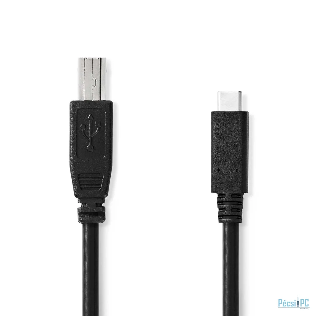 Nedis USB-C - USB- B USB Cable 1m Black