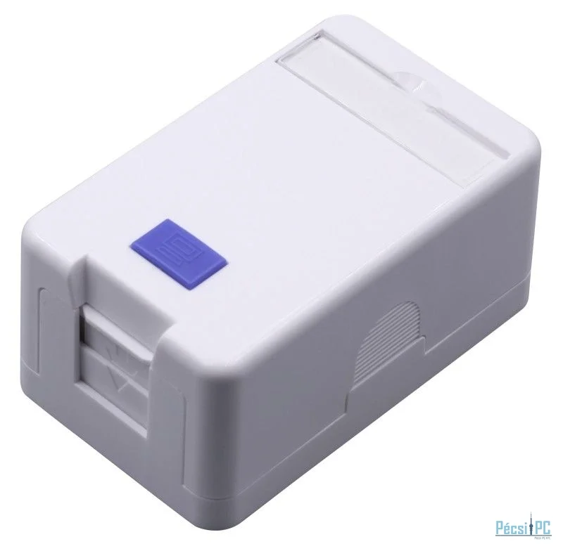 Nestron Keystone fali aljzat, felületre szerelhető; 1 portos; árnyékolatlan; 90°/180° keystone kompatibilis