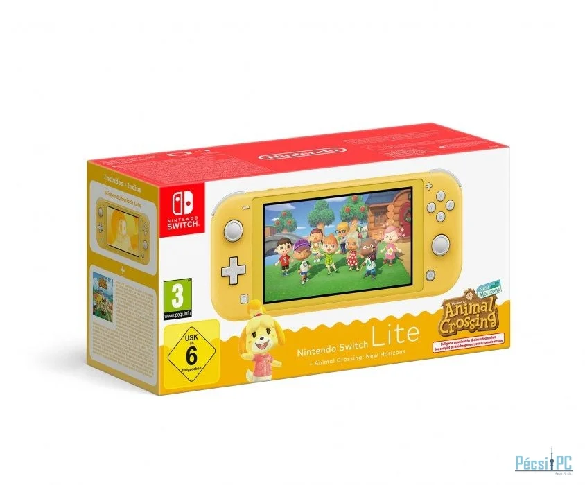Nintendo Switch Lite Yellow + Animal Crossing: New Horizons játékkonzol csomag
