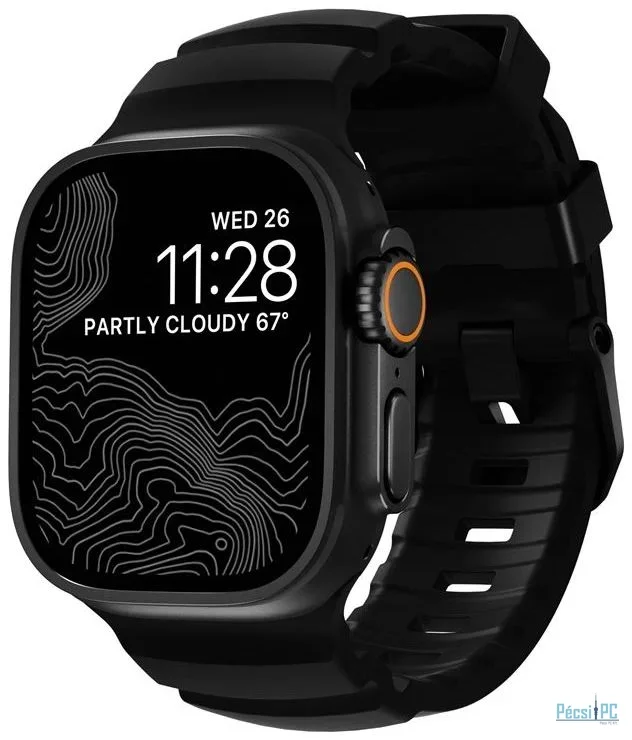 Nomad Rocky Point Band for AW 46mm/49mm Carbon Black/Black