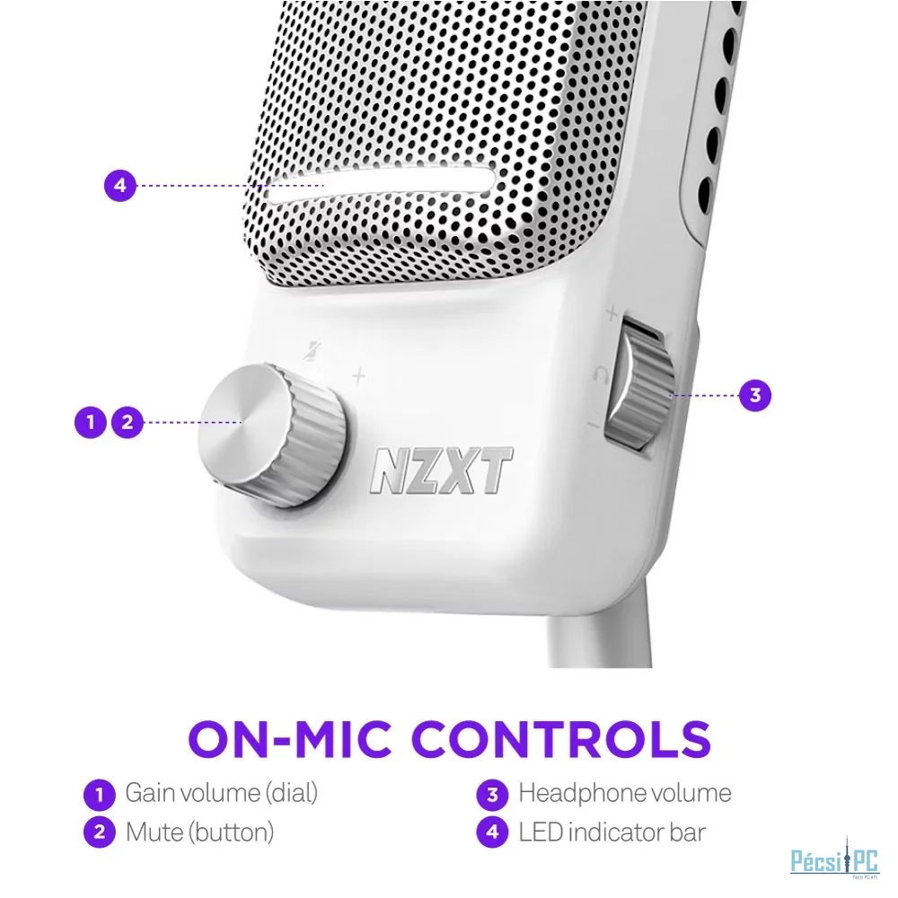 NZXT Capsule Elite Microphone White