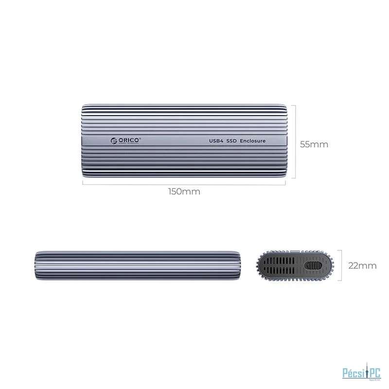 Orico ACOM2-U4 M.2 NVMe SSD Type-C Docking Station Silver