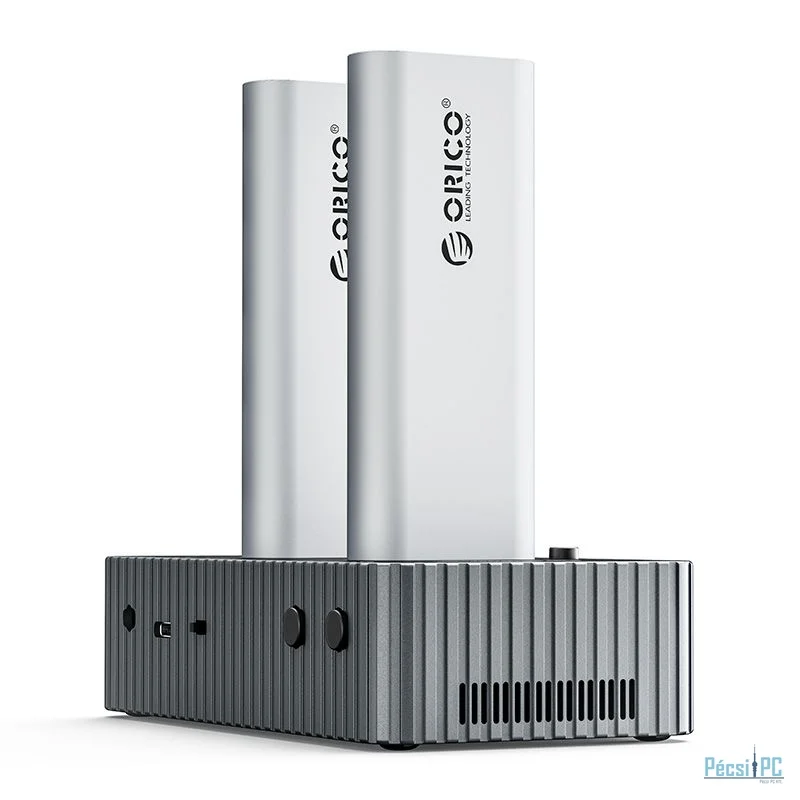 Orico IT28N-C-EU 2-Bay M.2 NVMe SSD Duplicator Grey