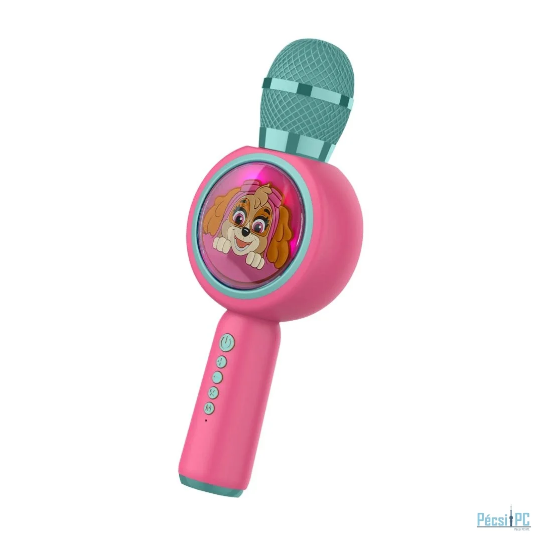 OTL Technologies PAW310 Mancs Őrjárat Skye PopSing LED Karaoke Microphone Pink