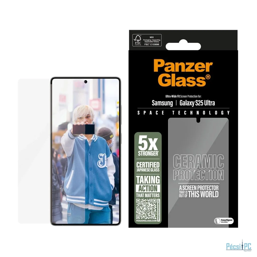 PanzerGlass Ceramic Screen Protector for Samsung Galaxy S25 Ultra