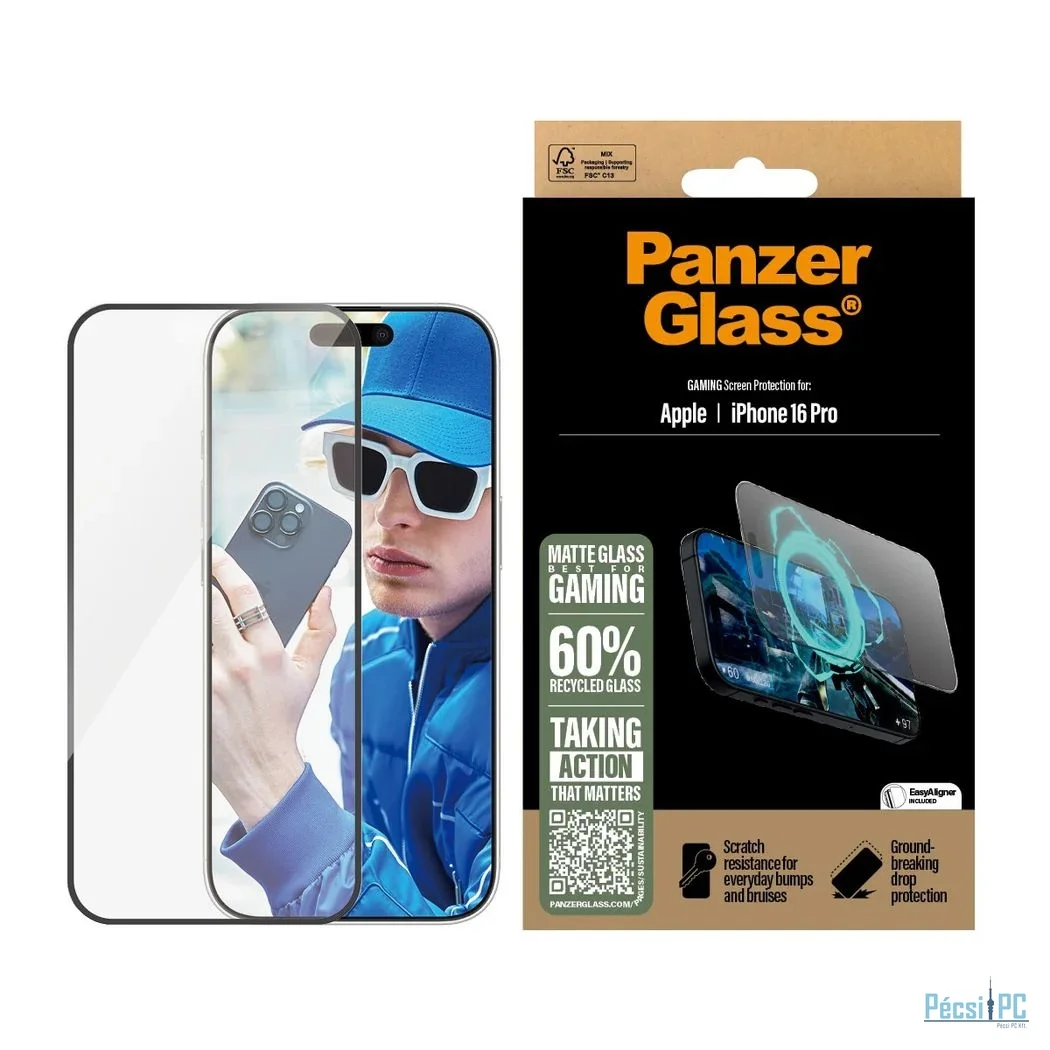 PanzerGlass Gaming Screen Protector for iPhone 16 Pro UWF