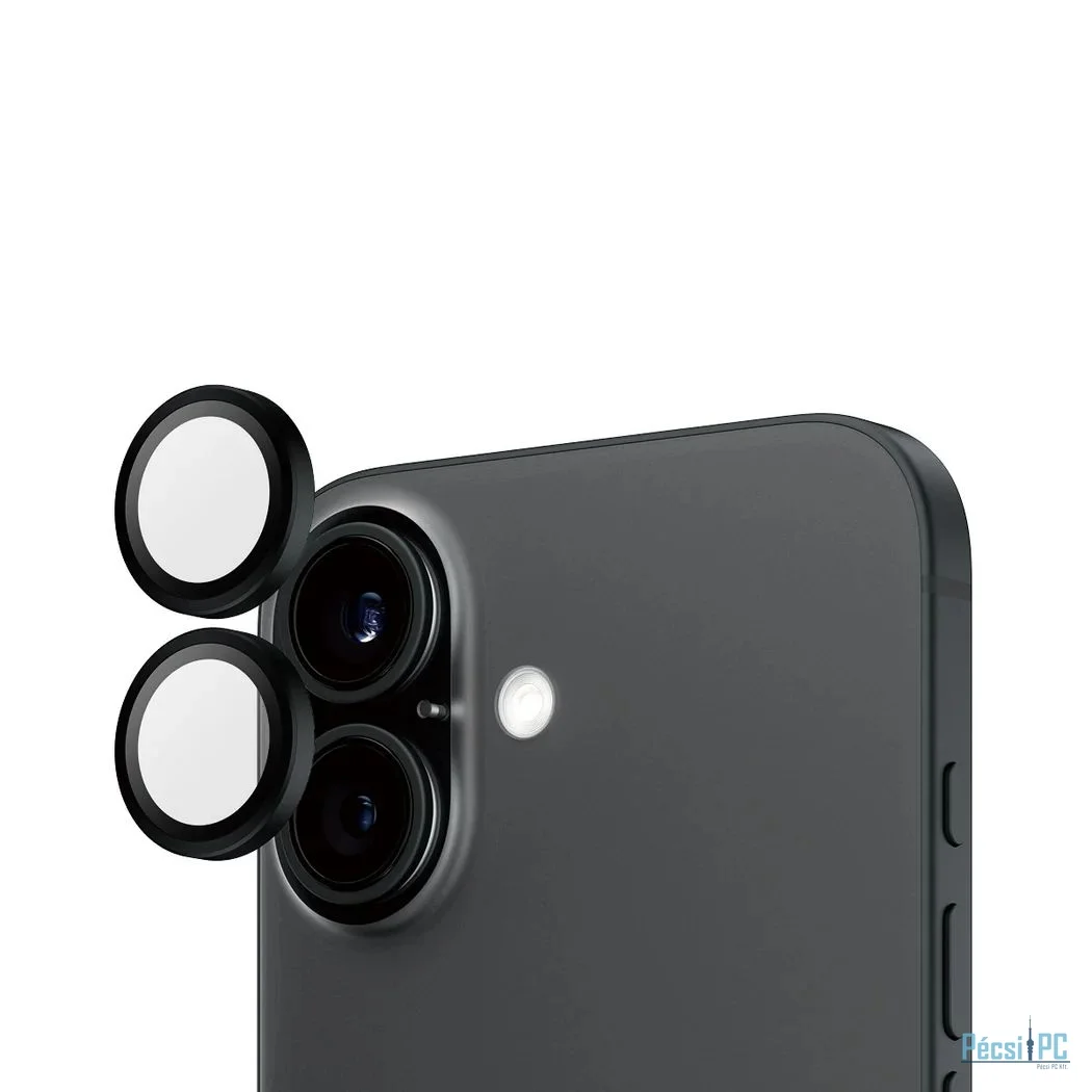 PanzerGlass Hoops Black Camera Lens Protector for iPhone 16 16 Plus