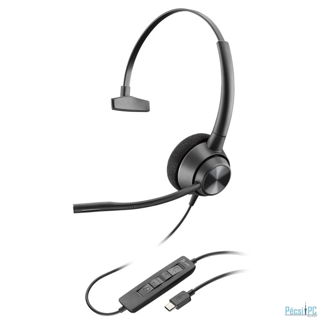 Poly Plantronics EncorePro 310 USB-A Headset Black