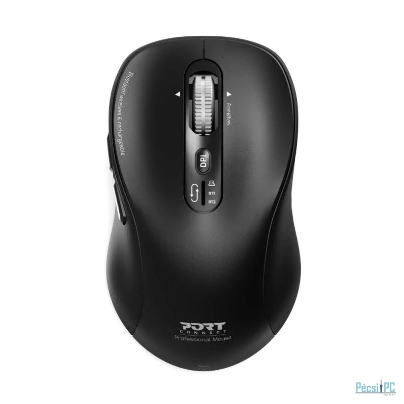 Port Designs 900707CW Wireless  Rechargeable Bluetooth Expert Mouse Black