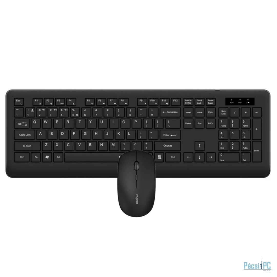 Rapoo 8310M Multi-mode Wireless Bluetooth Keyboard Combo Black HU