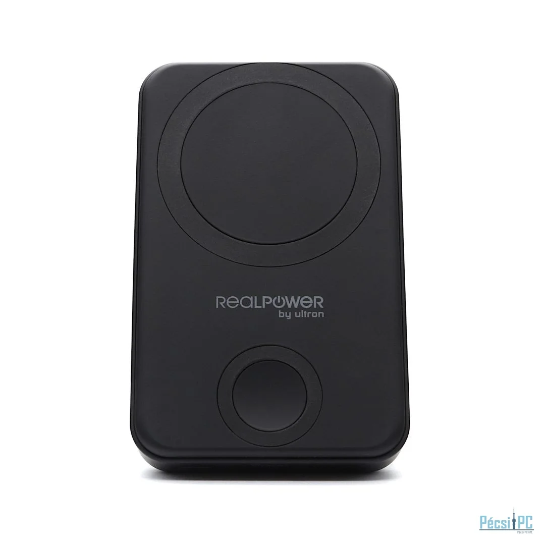 Realpower Powerbank PB-10000 MAG+Watch Black