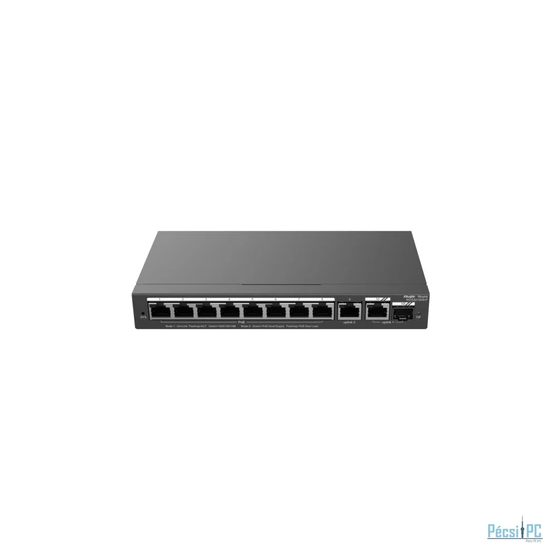 Reyee RG-ES210GS-P 10-Port Gigabit Smart Cloud Managed PoE Switch